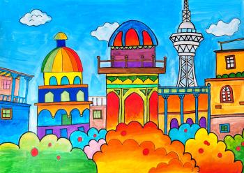 喀什彩城崑崙塔